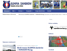Tablet Screenshot of olimpiazambrow.net